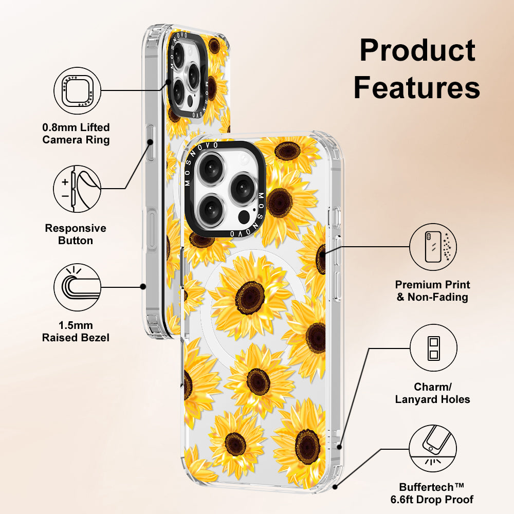 Sunflowers Phone Case - iPhone 16 Pro Max Case - MOSNOVO