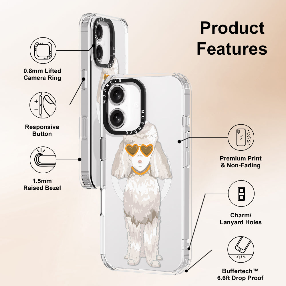 Poodle Phone Case - iPhone 16 Plus Case - MOSNOVO