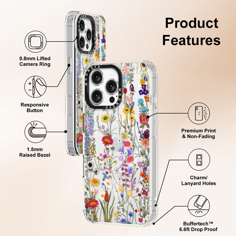 Summer Meadow Phone Case - iPhone 16 Pro Max Case - MOSNOVO