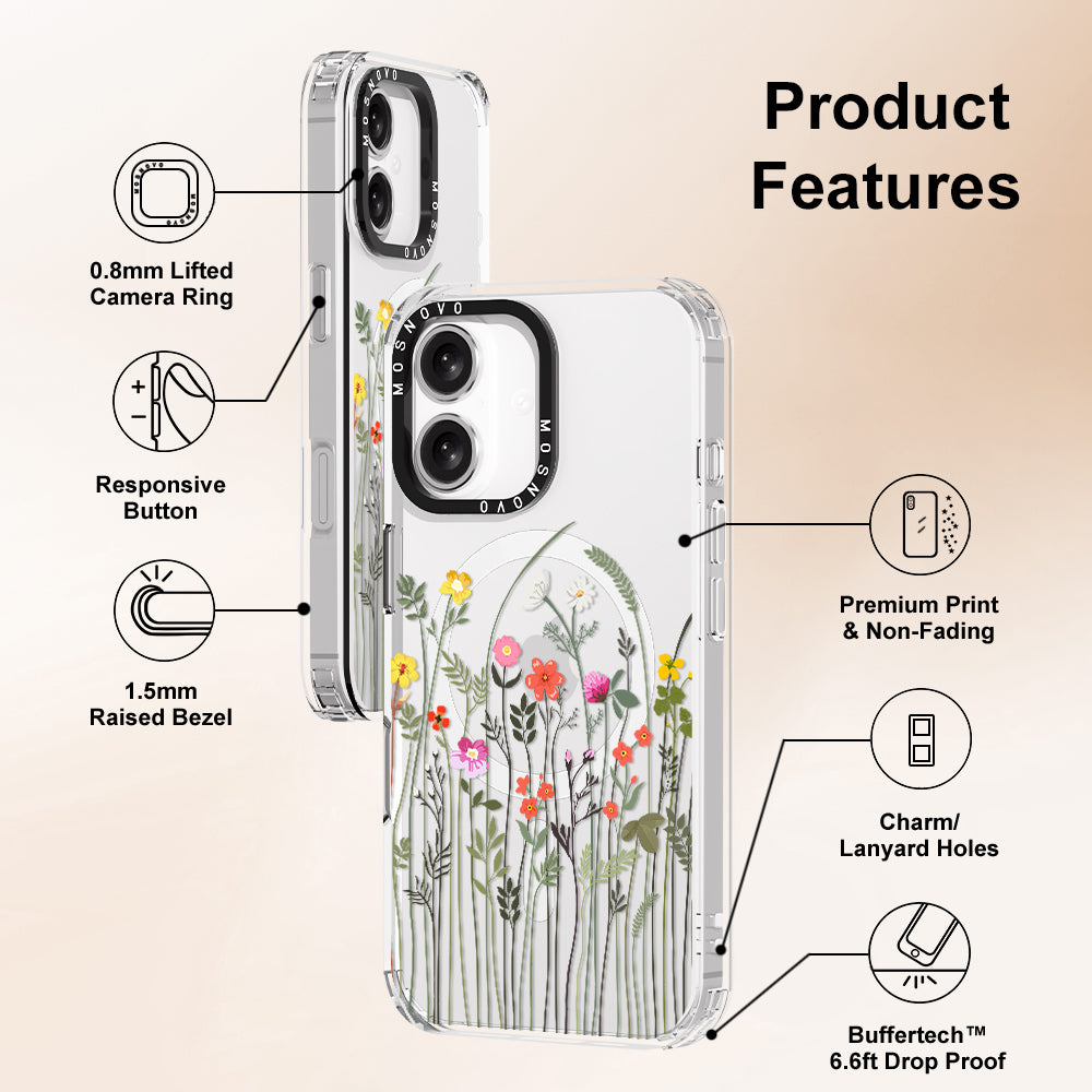 Spring Wildflower Phone Case - iPhone 16 Case - MOSNOVO