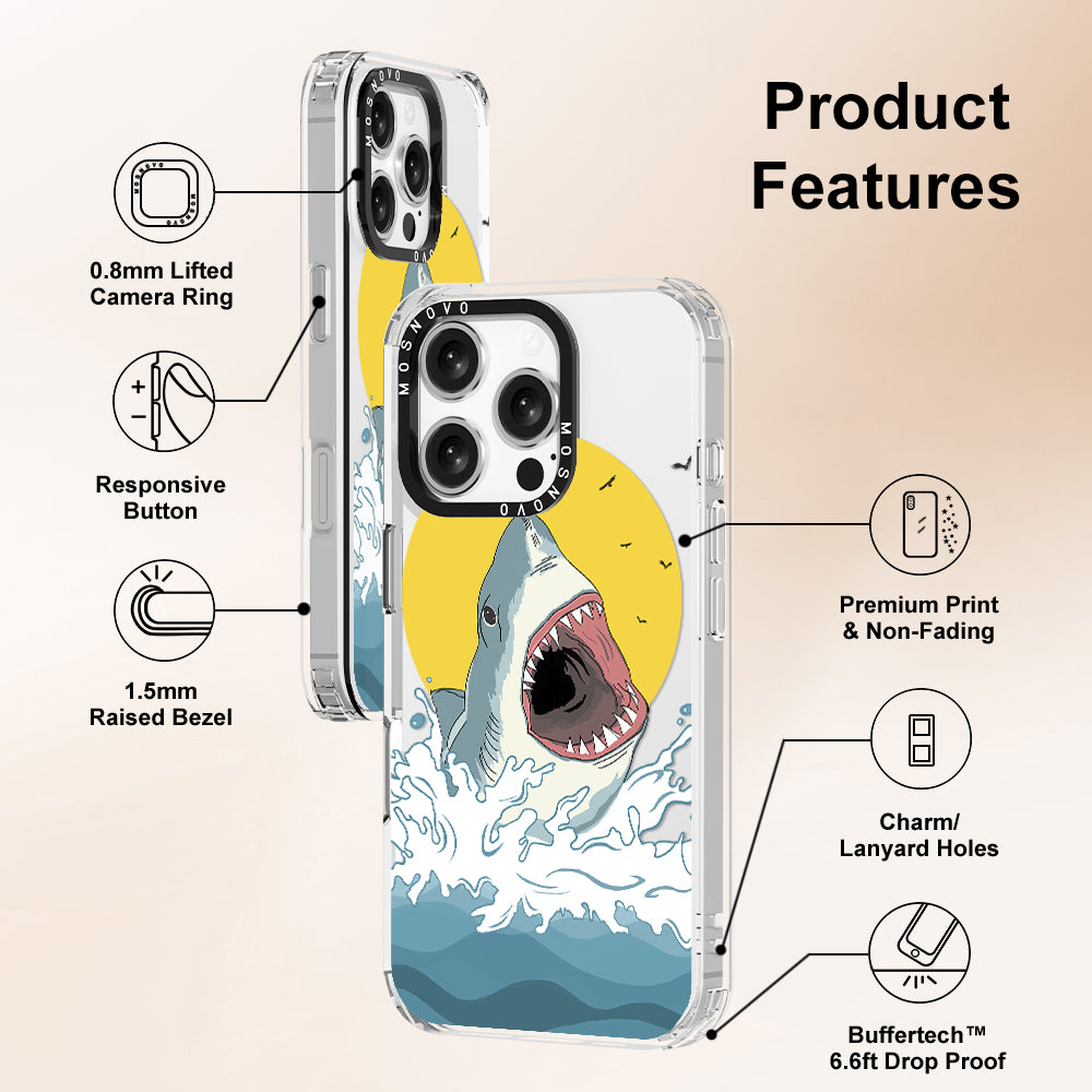 Shark Phone Case - iPhone 16 Pro Case - MOSNOVO