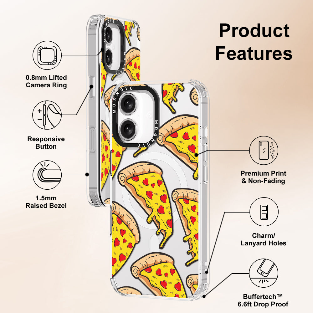 Pizza Phone Case - iPhone 16 Plus Case - MOSNOVO