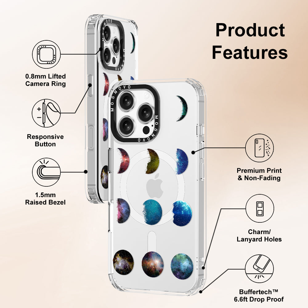 Moon Phase Phone Case - iPhone 16 Pro Max Case - MOSNOVO