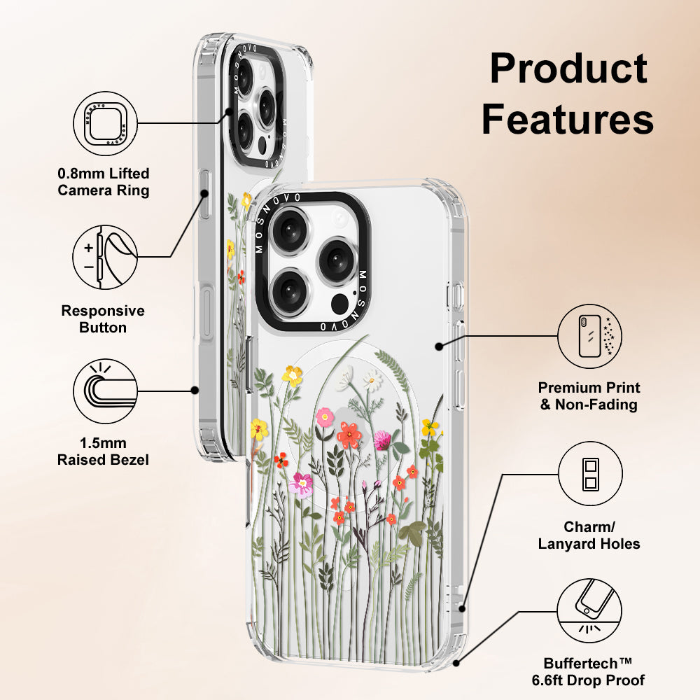 Spring Wildflower Phone Case - iPhone 16 Pro Case - MOSNOVO