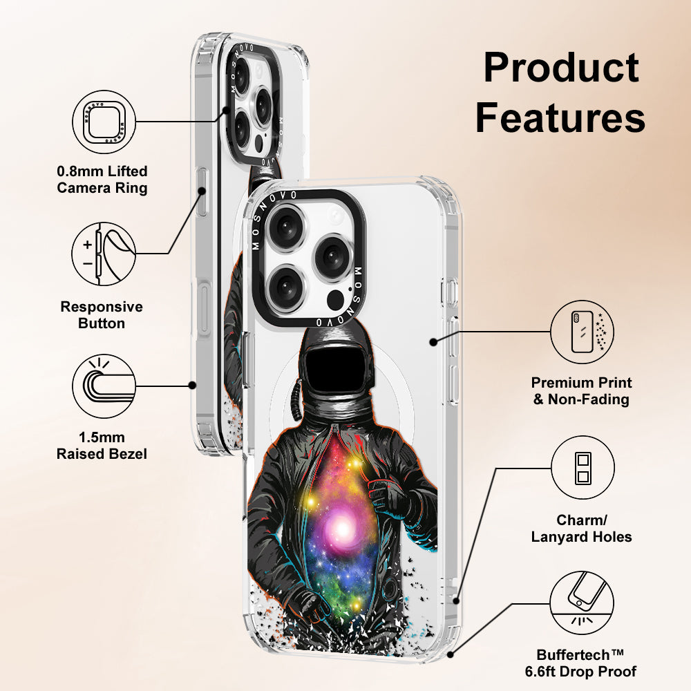 Mystery Astronaut Phone Case - iPhone 16 Pro Case - MOSNOVO