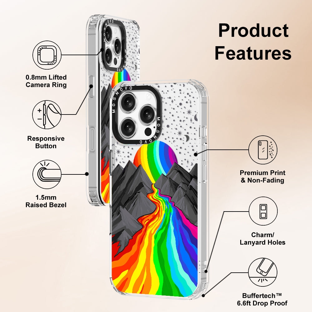 Rainbow Landscape Phone Case - iPhone 16 Pro Max Case - MOSNOVO