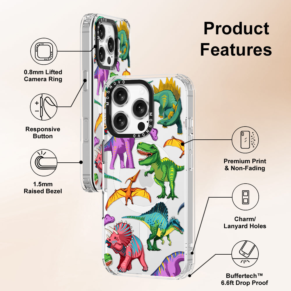 Dinosaur World Phone Case - iPhone 16 Pro Case - MOSNOVO