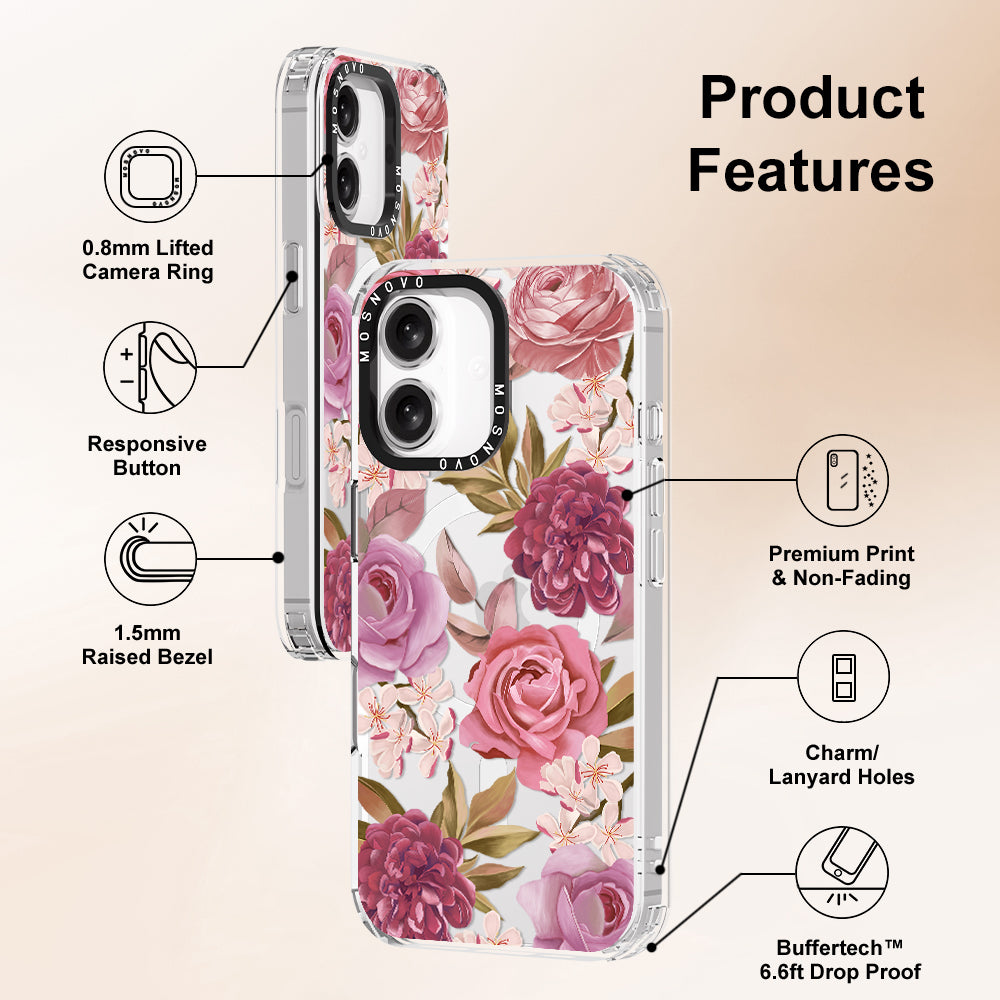 Blossom Flowe Floral Phone Case - iPhone 16 Case - MOSNOVO