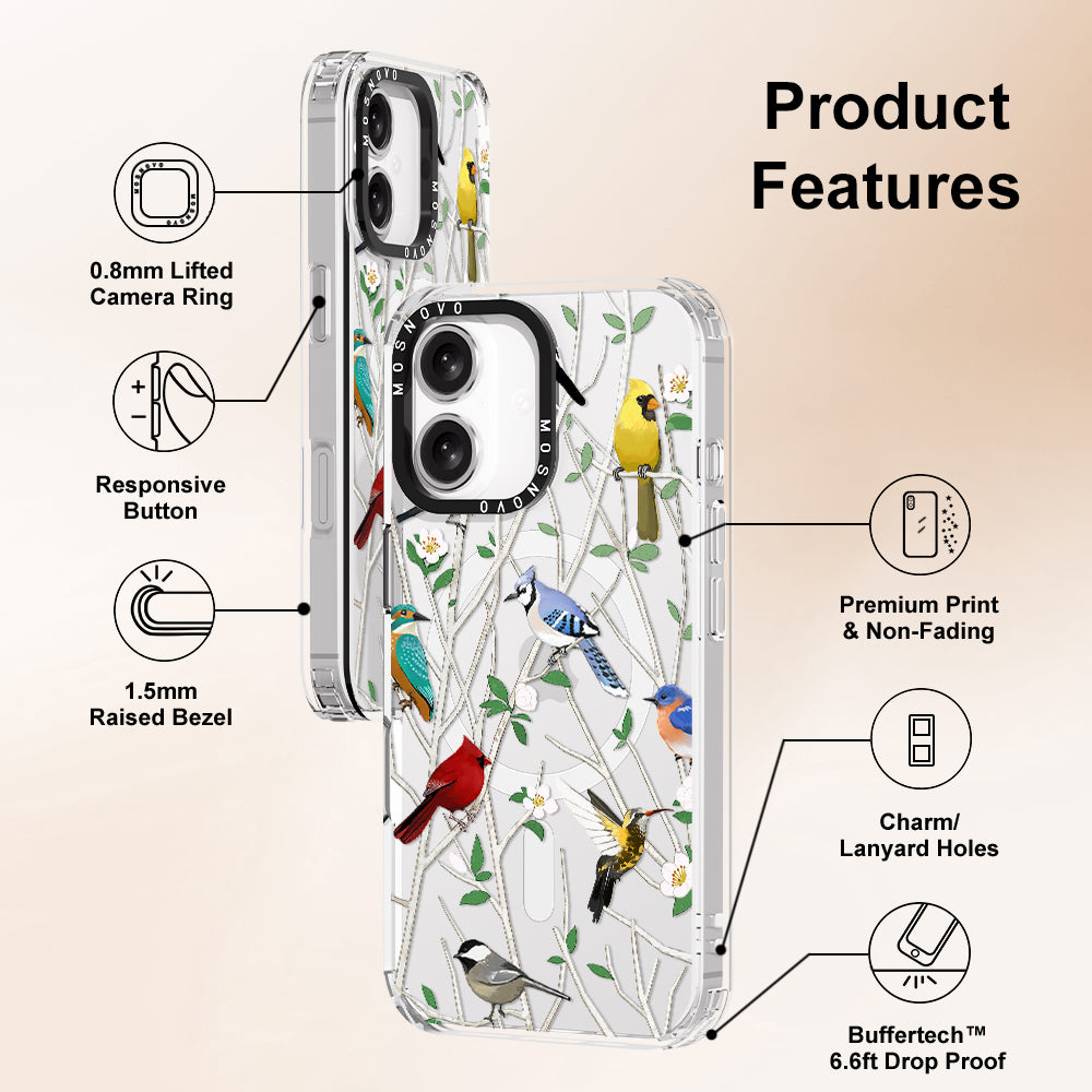 Wild Bird Phone Case - iPhone 16 Plus Case - MOSNOVO