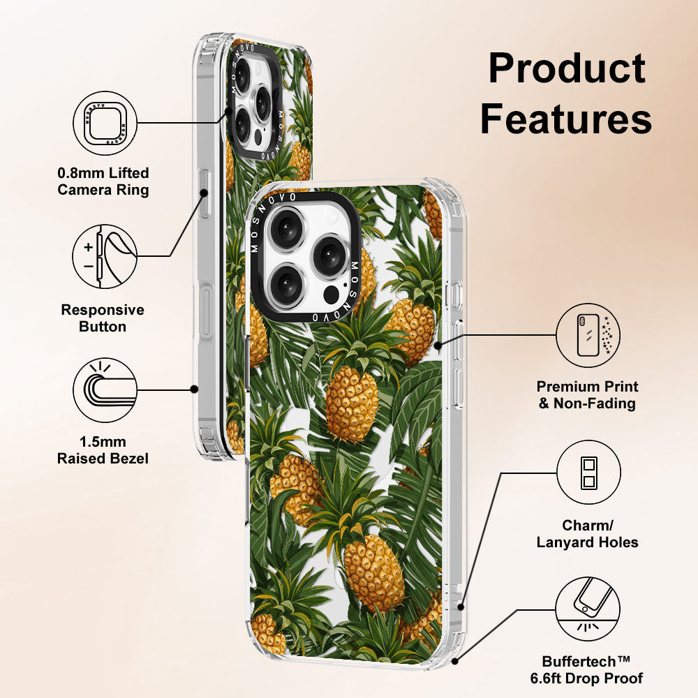 Pineapple Botany Phone Case - iPhone 16 Pro Max Case - MOSNOVO