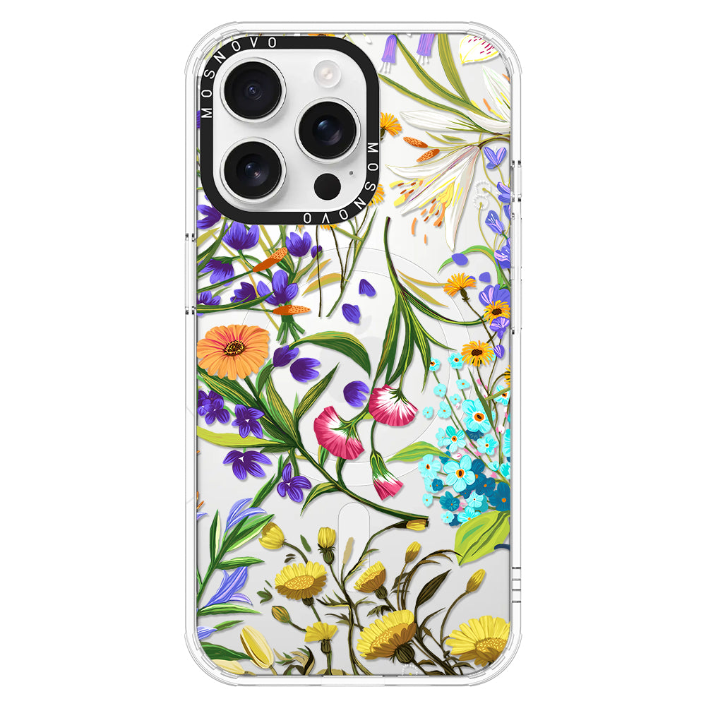 Summer Flower Holidays Phone Case - iPhone 16 Pro Max Case - MOSNOVO