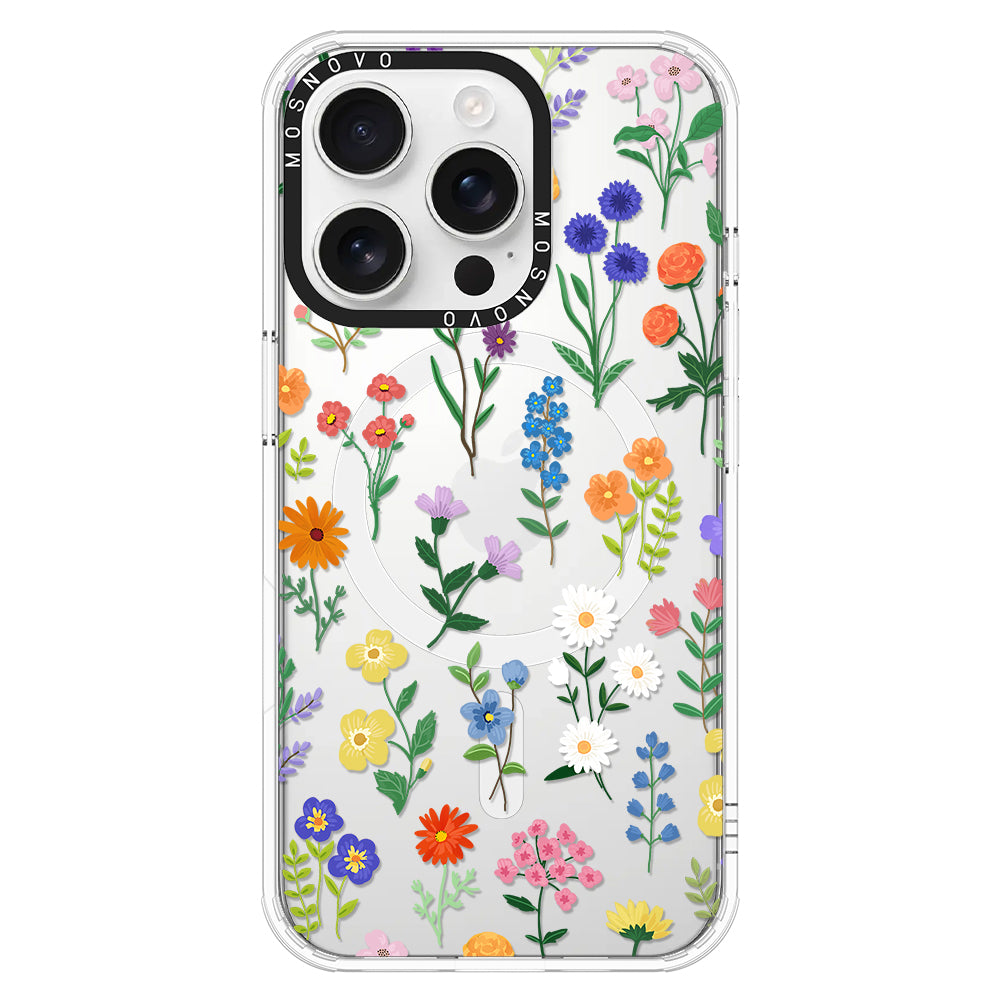 Botanical Floral Phone Case - iPhone 16 Pro Case - MOSNOVO