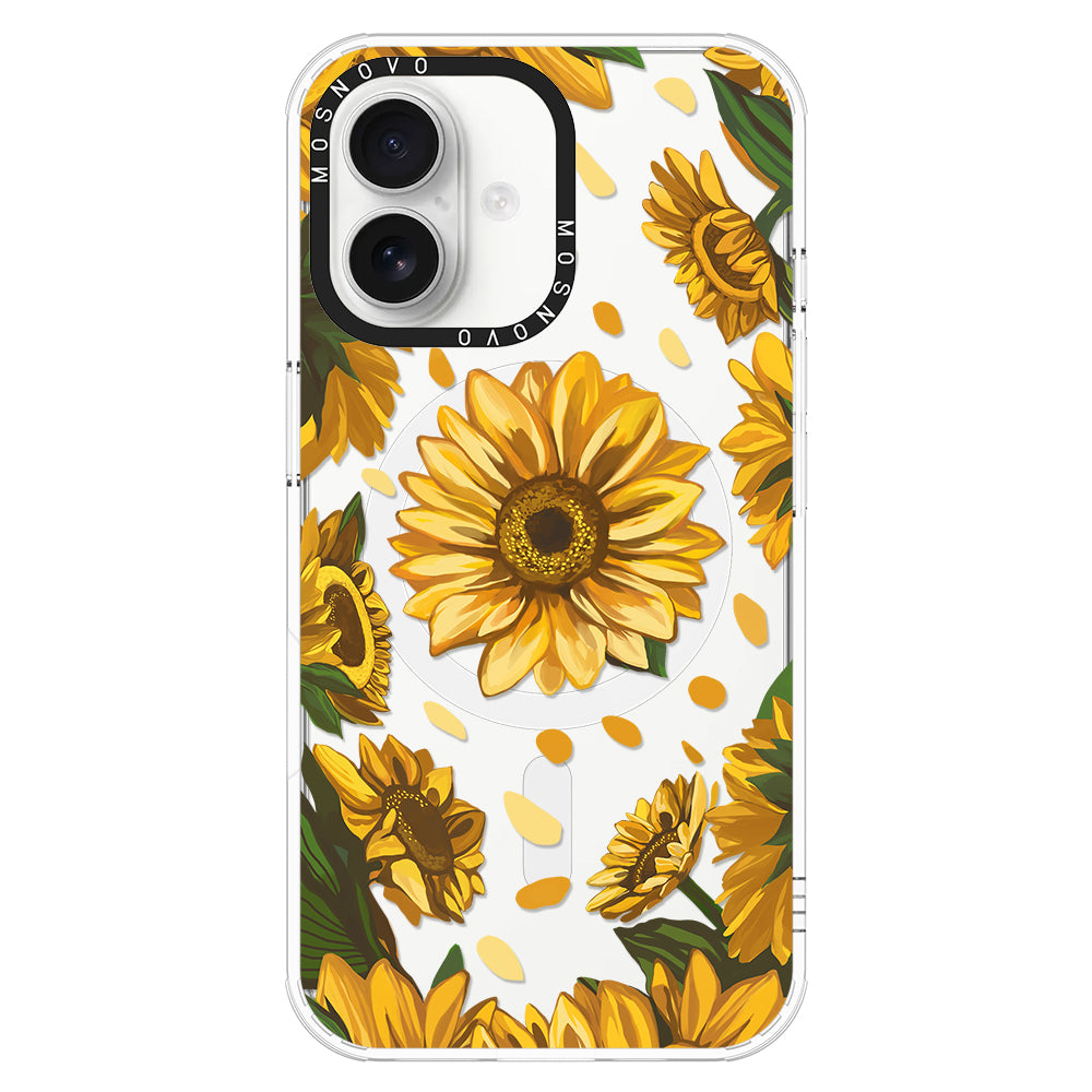 Sunflower Garden Phone Case - iPhone 16 Plus Case - MOSNOVO