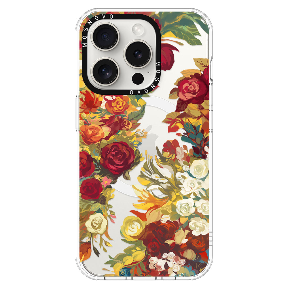 Vintage Flower Garden Phone Case - iPhone 16 Pro Case - MOSNOVO