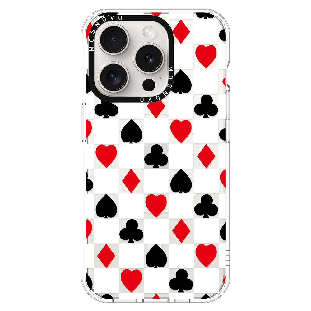 Checker Poker Phone Case - iPhone 16 Pro Max Case - MOSNOVO