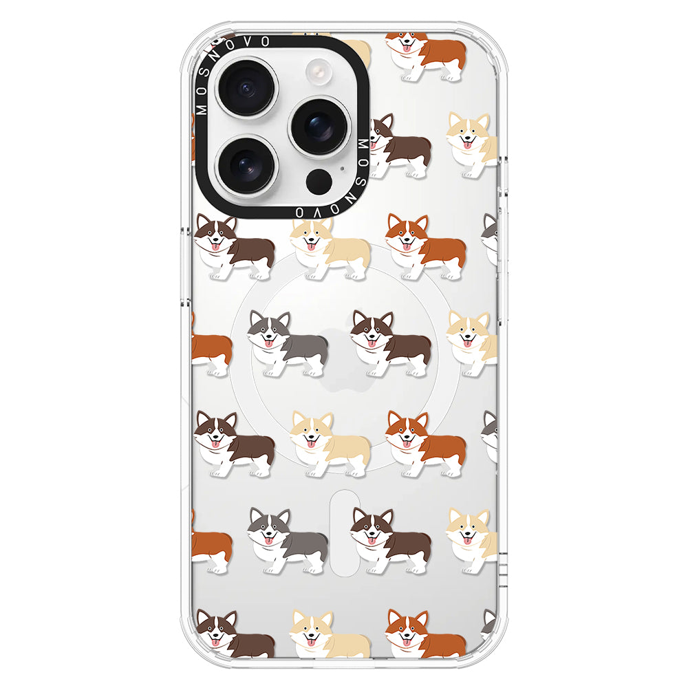 Cute Corgi Phone Case - iPhone 16 Pro Max Case - MOSNOVO