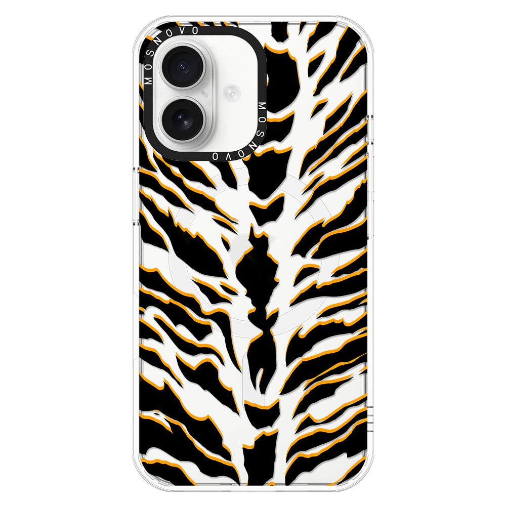 Tiger Print Phone Case - iPhone 16 Case - MOSNOVO