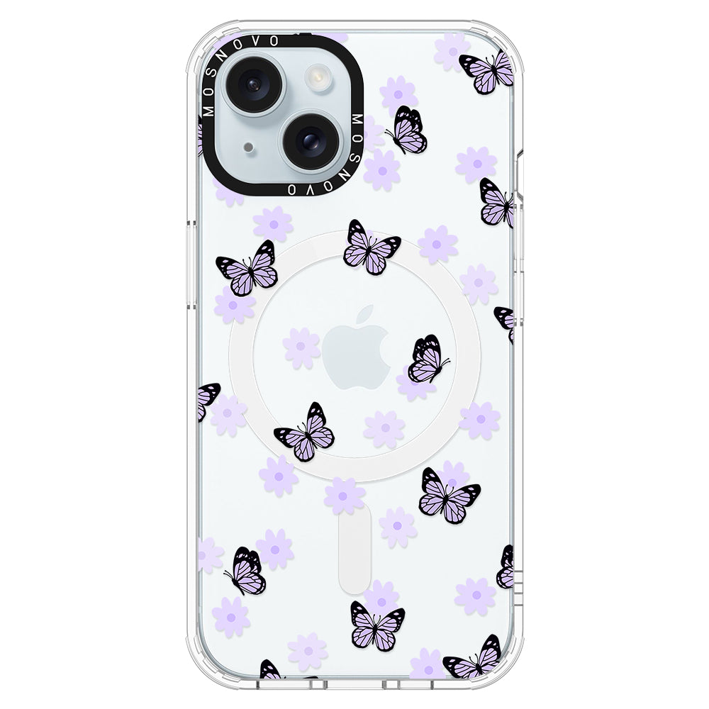 Lilac Butterfly Phone Case - iPhone 15 Case