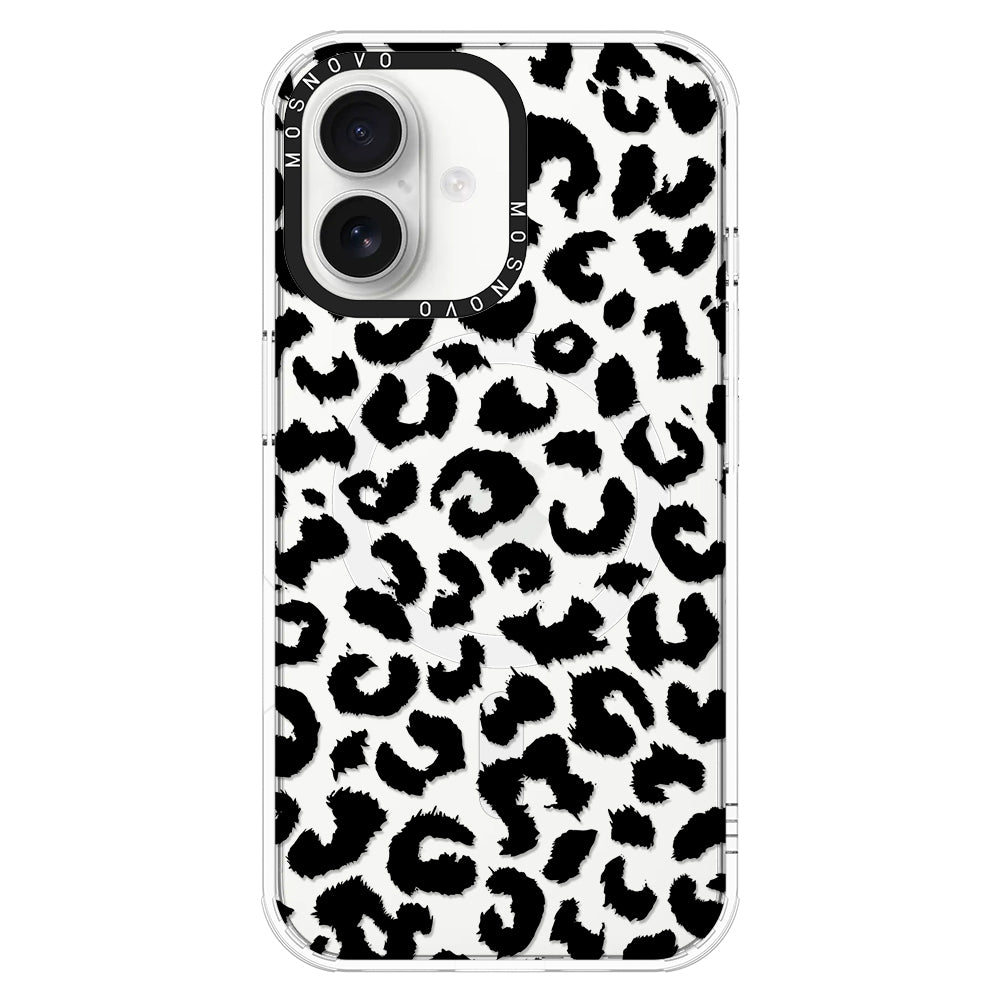 Black Leopard Phone Case - iPhone 16 Case - MOSNOVO