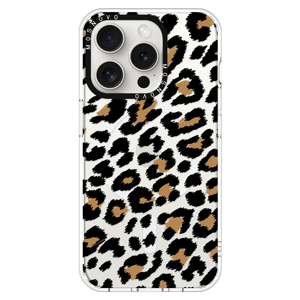 Leopard Print Phone Case - iPhone 16 Pro Max Case - MOSNOVO