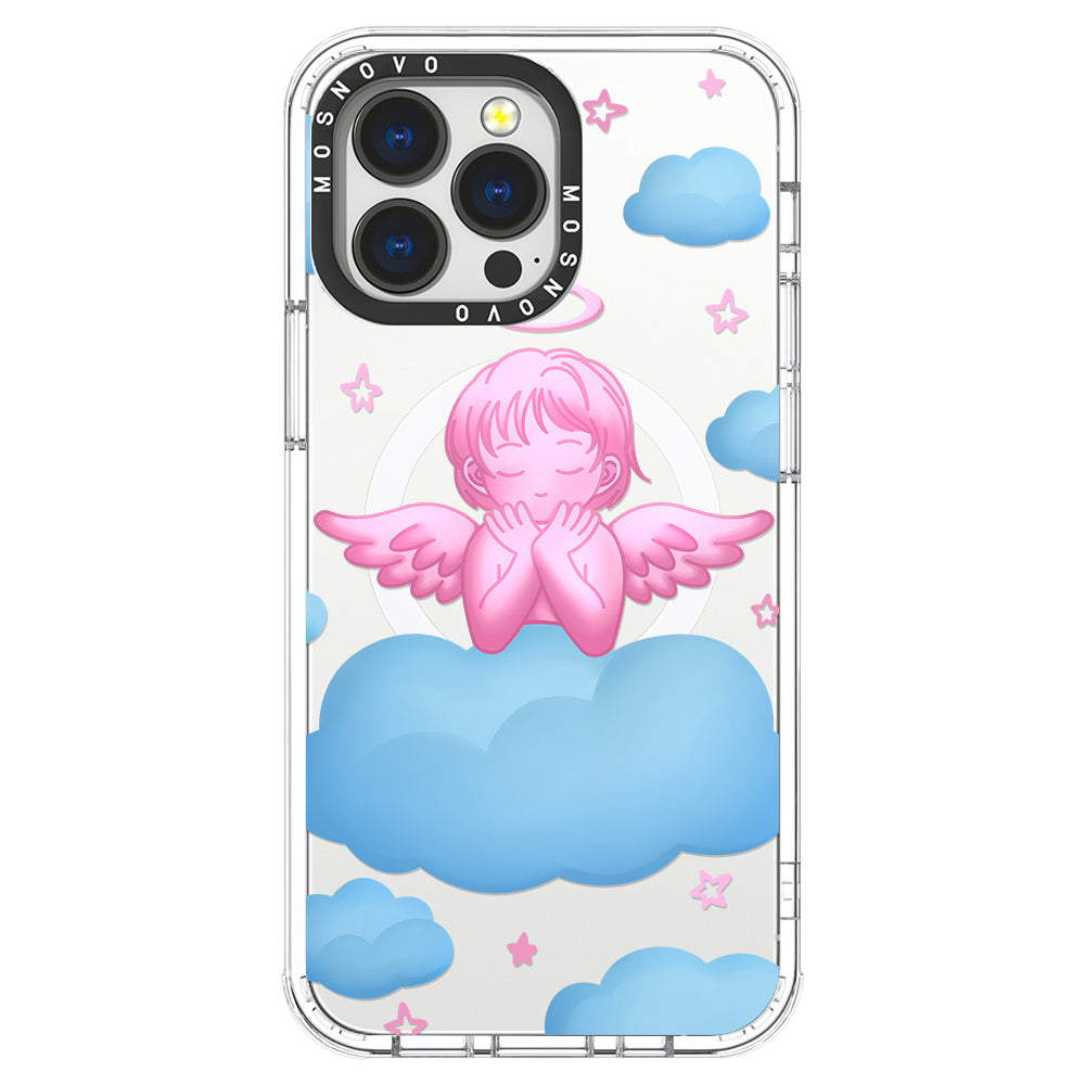 Pink Serenity Angel Phone Case - iPhone 13 Pro Case