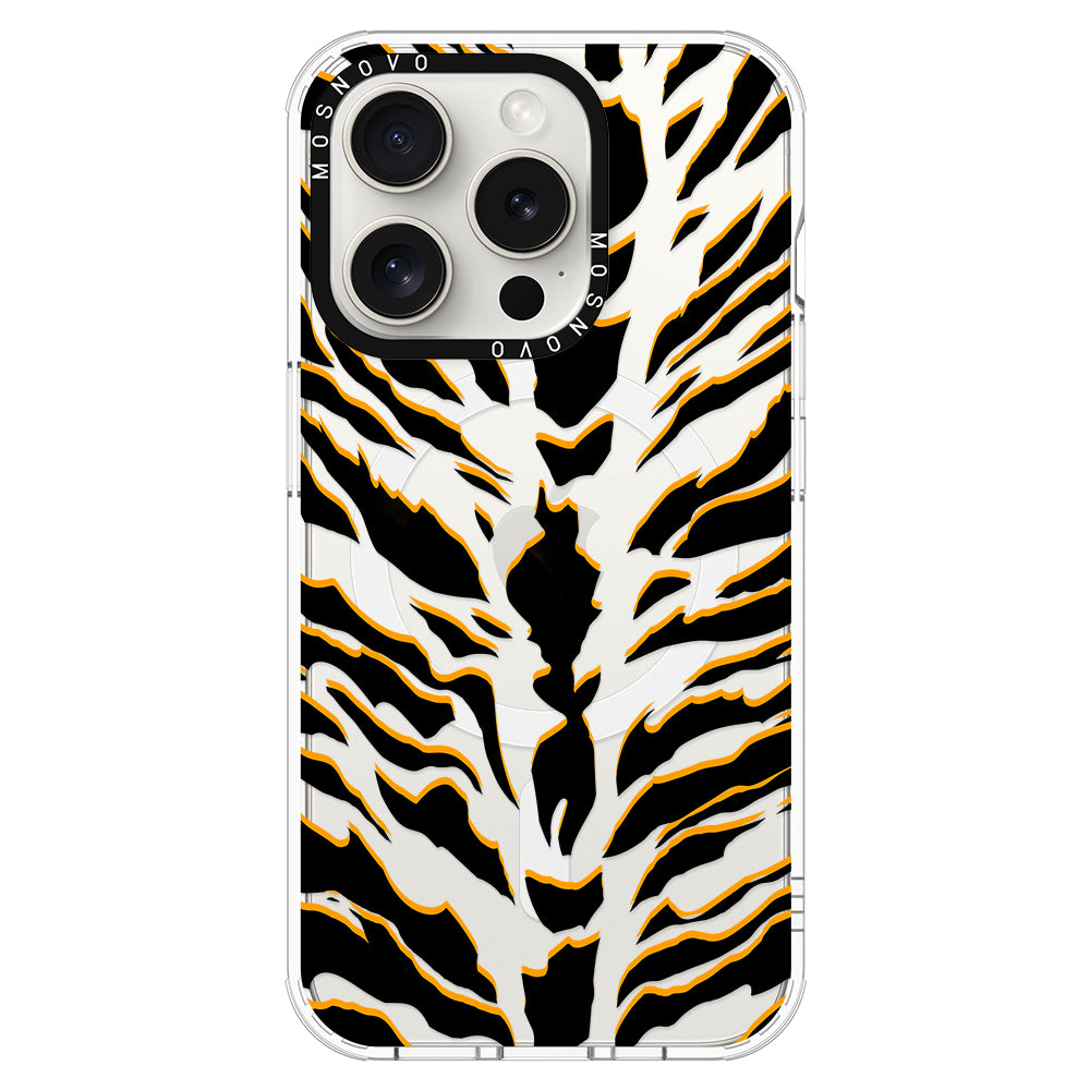 Tiger Print Phone Case - iPhone 16 Pro Case - MOSNOVO