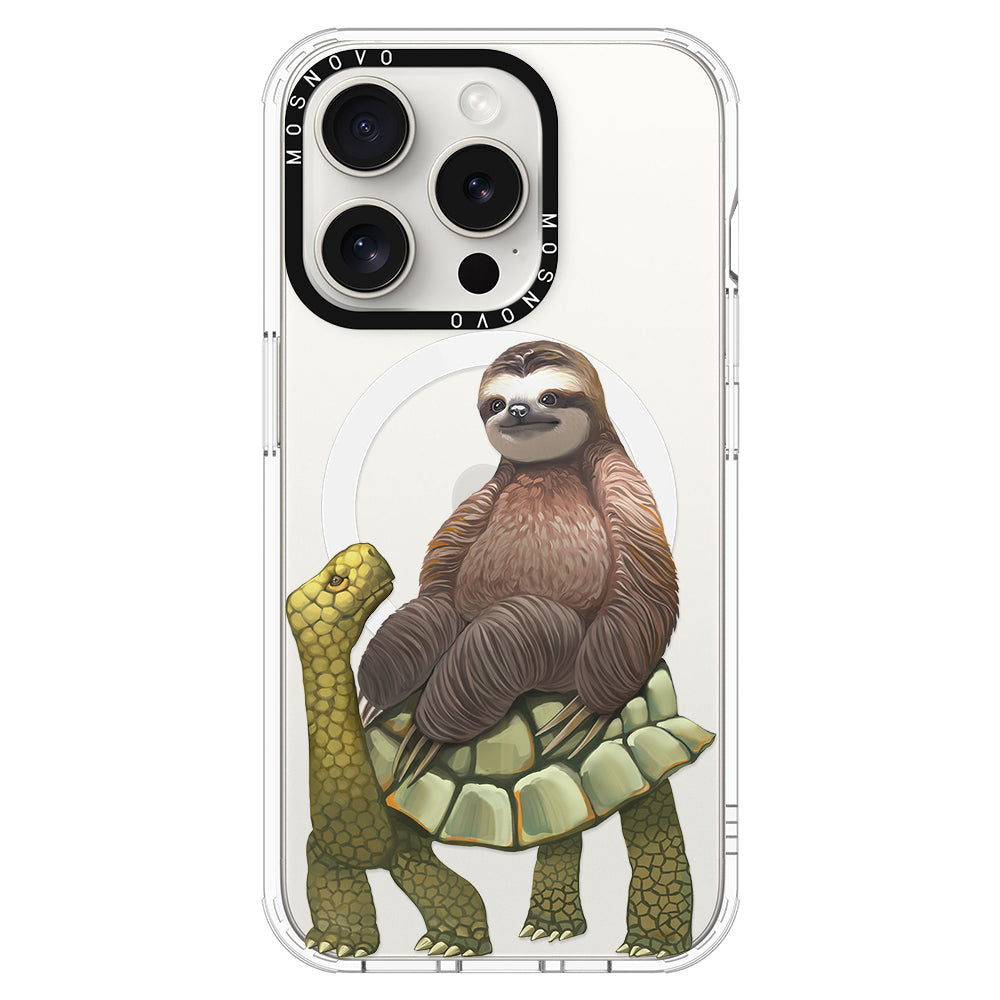 Sloth Turtle Phone Case - iPhone 16 Pro Case - MOSNOVO