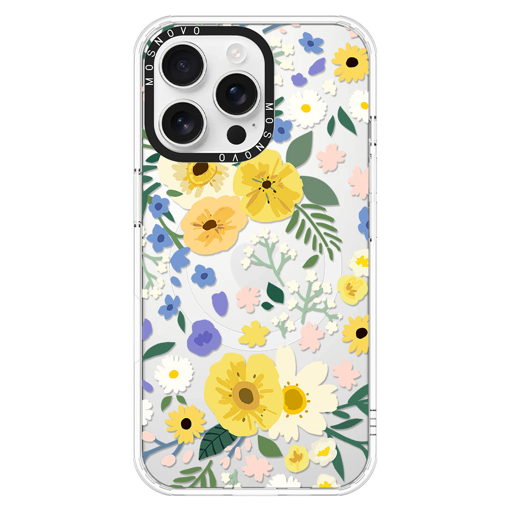 Spring Wild Floral Phone Case - iPhone 16 Pro Max Case - MOSNOVO