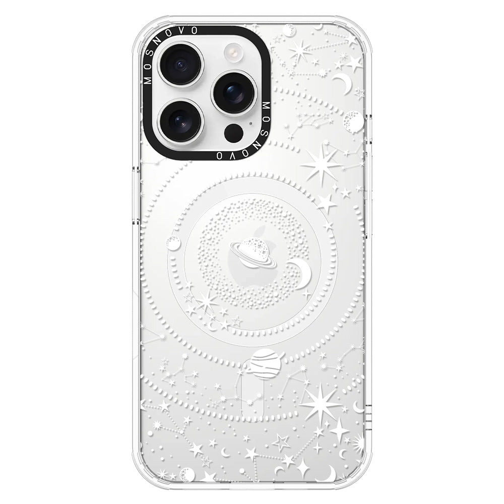 White Galaxy Phone Case - iPhone 16 Pro Max Case - MOSNOVO