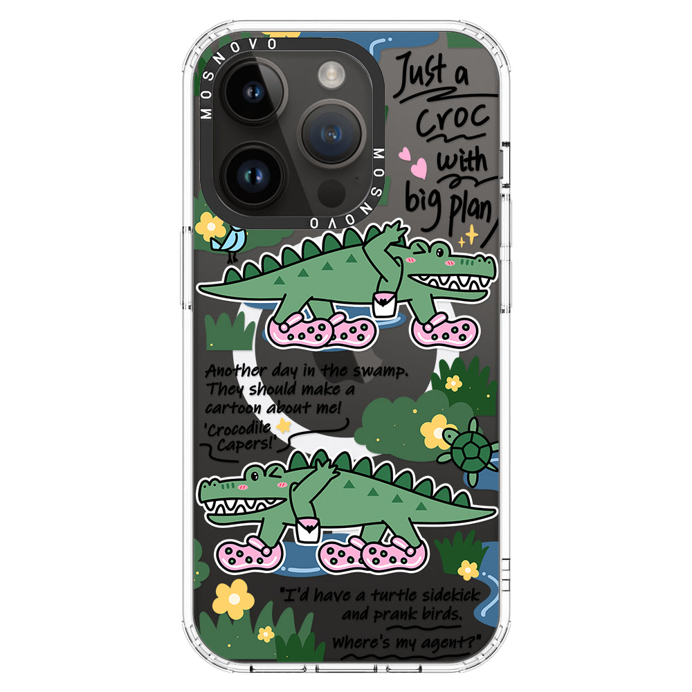 Croc with Big Plan Phone Case - iPhone 14 Pro Case