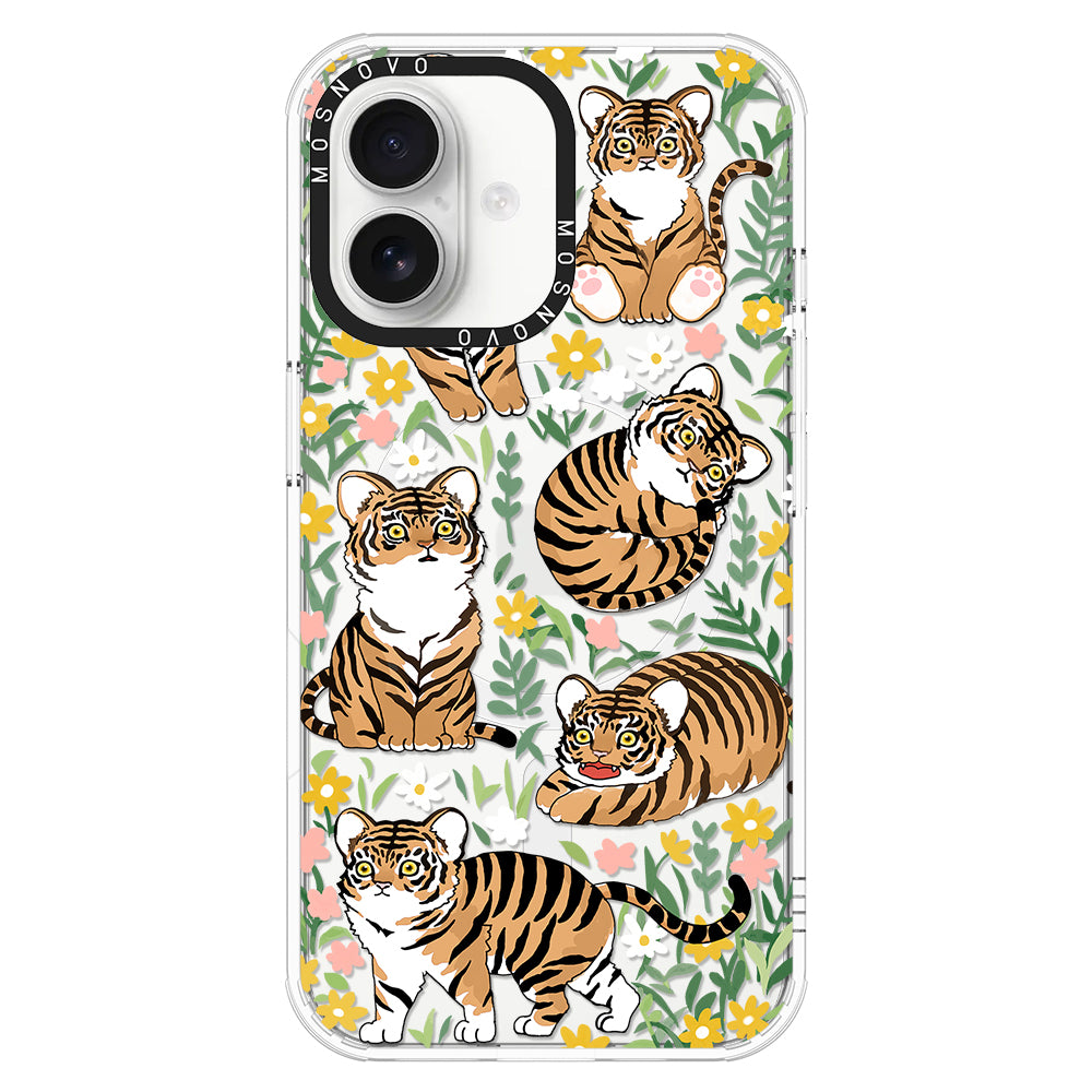 Cute Tiger Phone Case - iPhone 16 Case - MOSNOVO