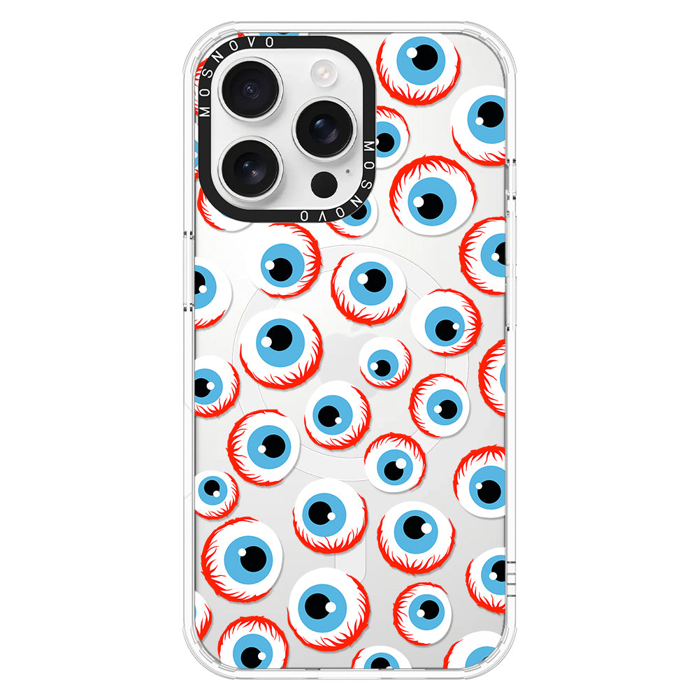 Scary Eyeball Phone Case - iPhone 16 Pro Max Case - MOSNOVO