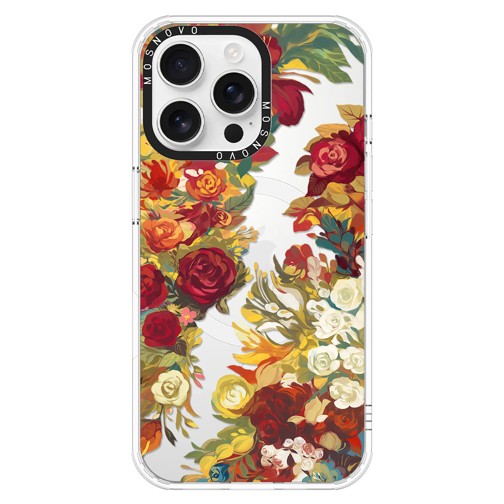 Vintage Flower Garden Phone Case - iPhone 16 Pro Max Case - MOSNOVO