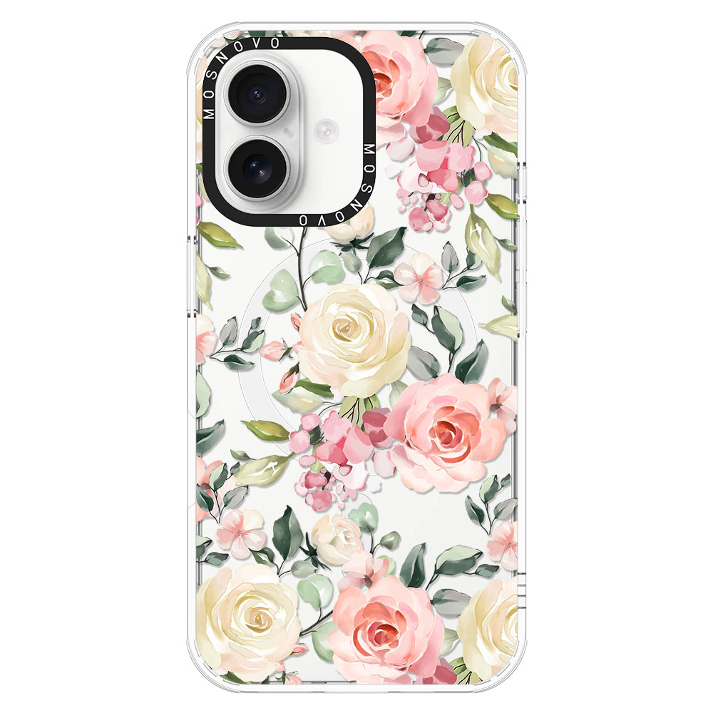 Watercolor Flower Floral Phone Case - iPhone 16 Plus Case - MOSNOVO