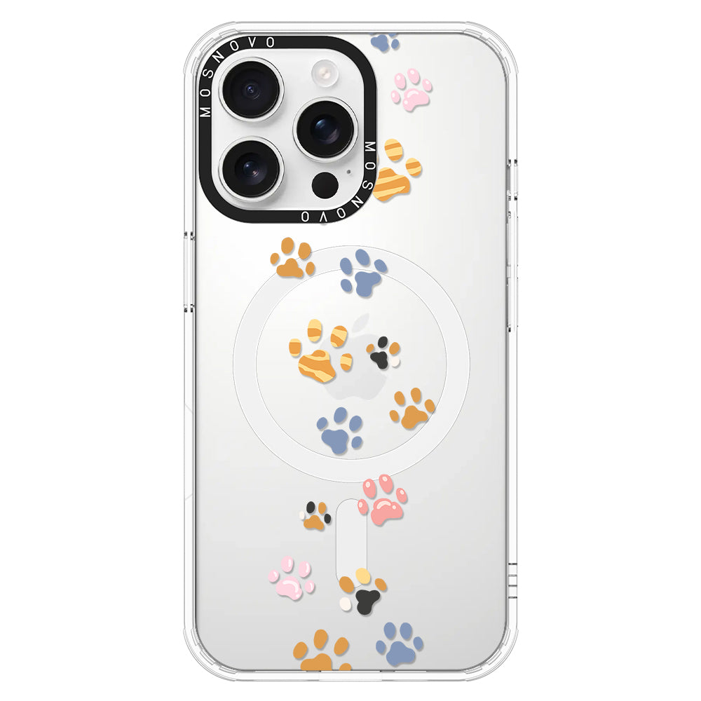 Colorful Paw Phone Case - iPhone 16 Pro Max Case - MOSNOVO