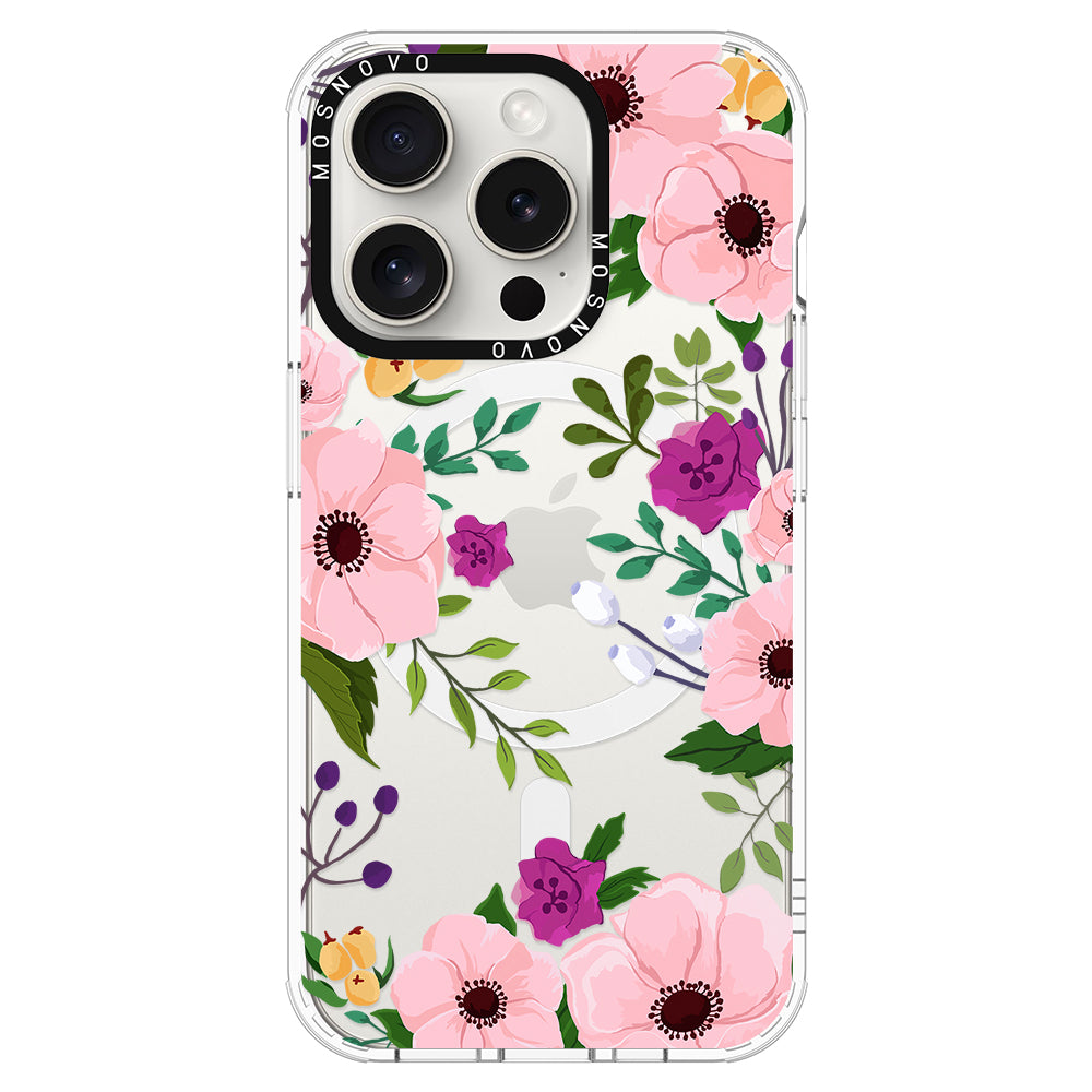 Watercolor Floral Phone Case - iPhone 16 Pro Case - MOSNOVO