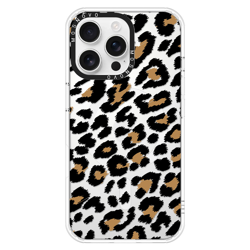 Leopard Print Phone Case - iPhone 16 Pro Max Case - MOSNOVO