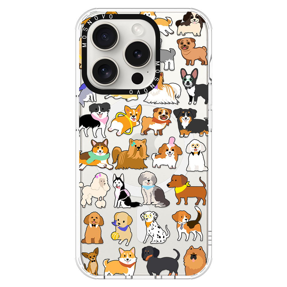 Cute Puppy Phone Case - iPhone 16 Pro Case - MOSNOVO