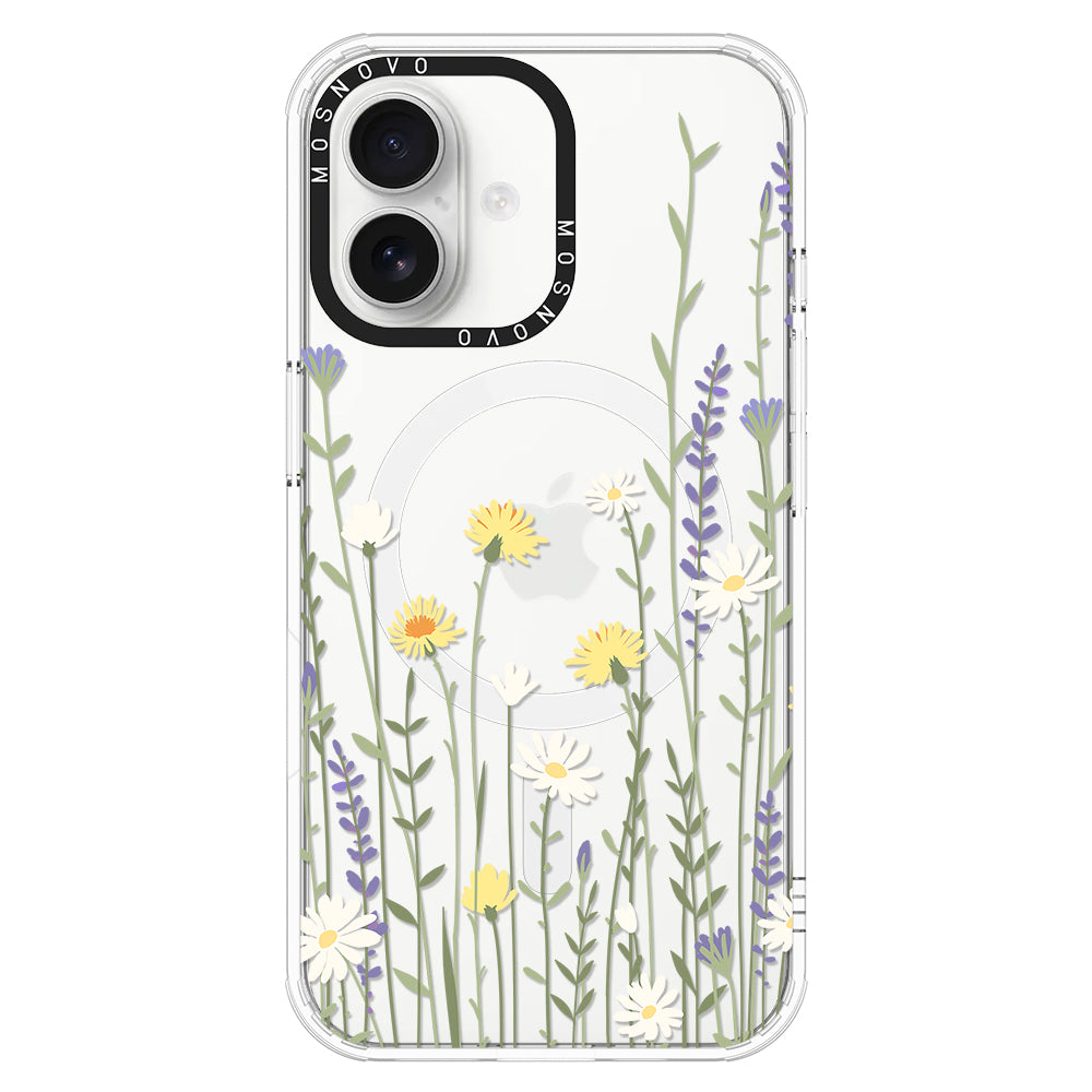 Wild Meadow Floral Phone Case - iPhone 16 Plus Case - MOSNOVO