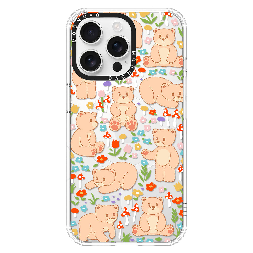 Cute Bear Phone Case - iPhone 16 Pro Max Case - MOSNOVO