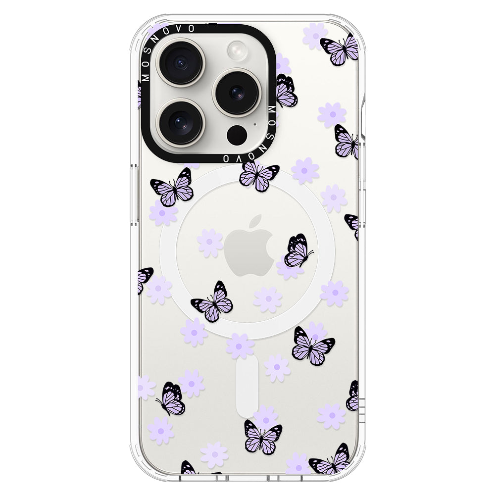 Lilac Butterfly Phone Case - iPhone 16 Pro Max Case