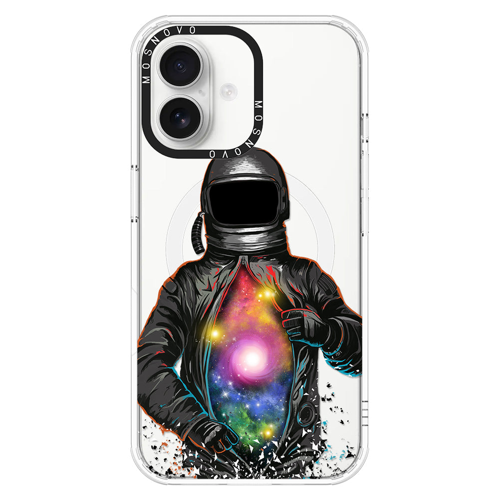 Mystery Astronaut Phone Case - iPhone 16 Plus Case - MOSNOVO