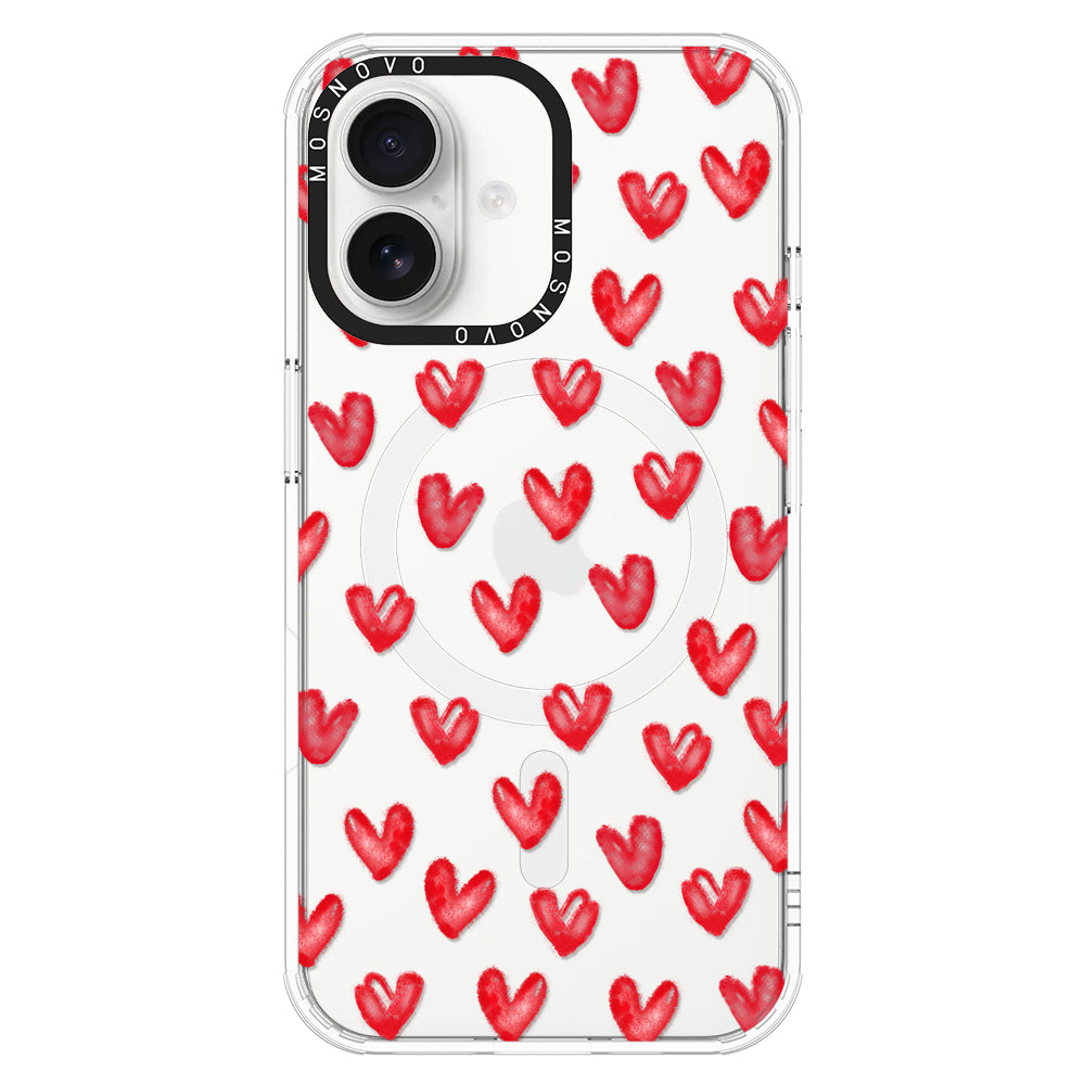 Cute Little Hearts Phone Case - iPhone 16 Plus Case - MOSNOVO