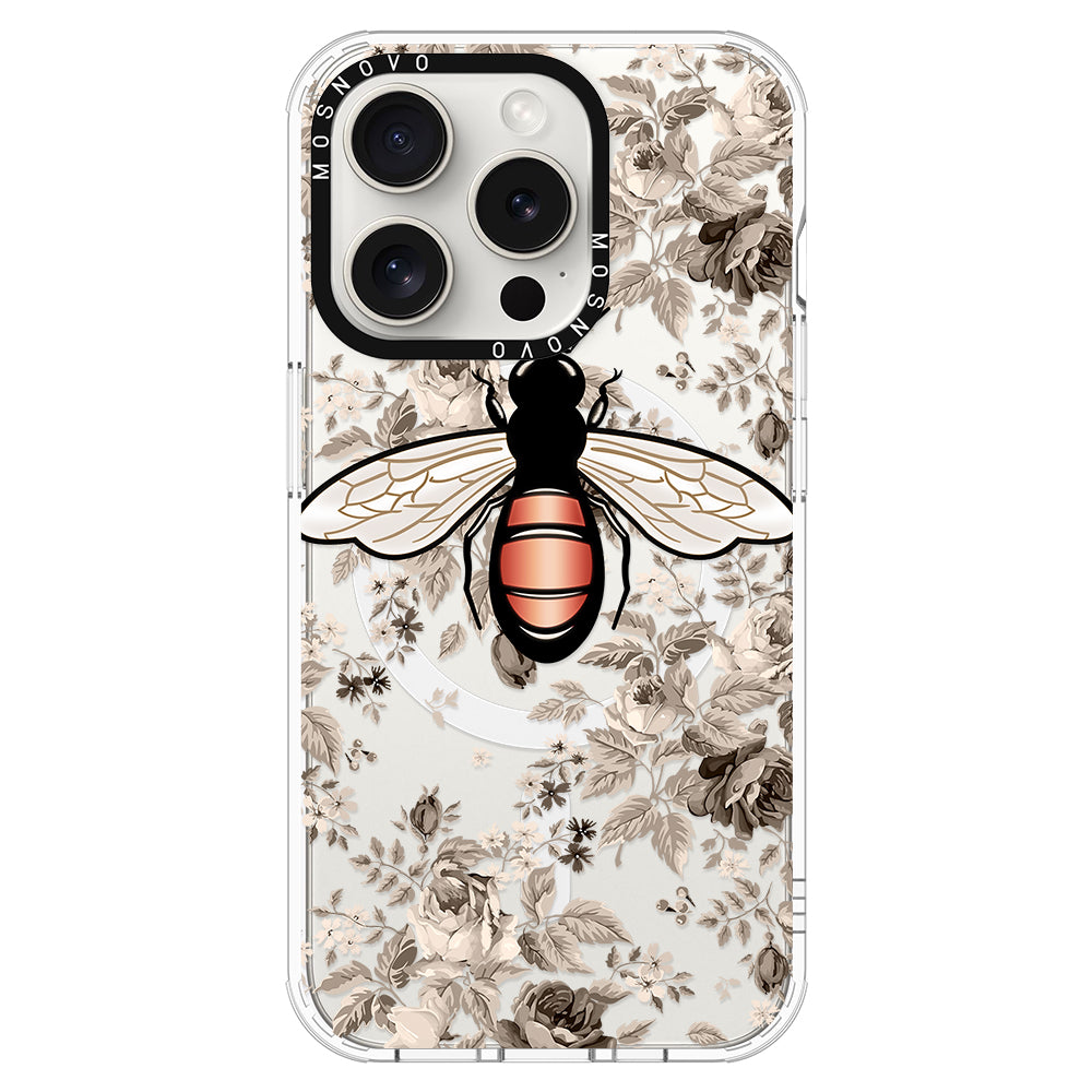 Vintage Bee Phone Case - iPhone 16 Pro Case - MOSNOVO