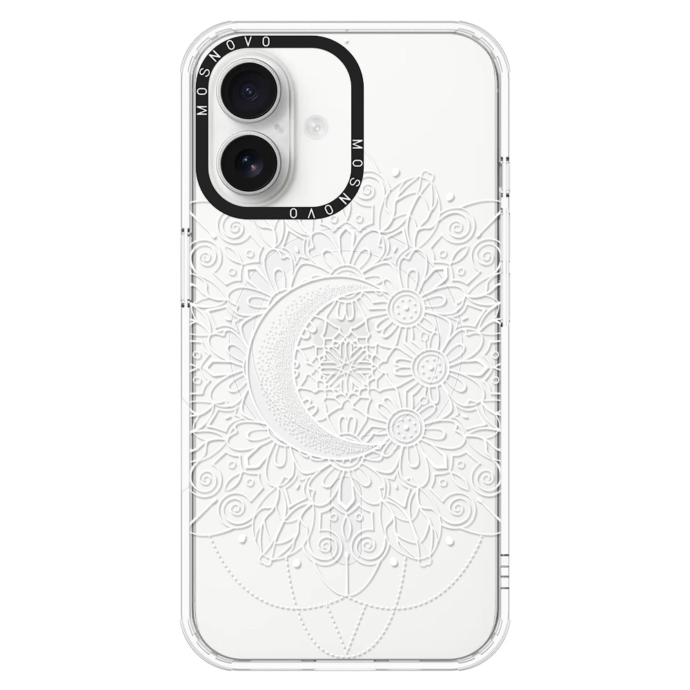 Celestial Moon Mandala Phone Case - iPhone 16 Plus Case - MOSNOVO