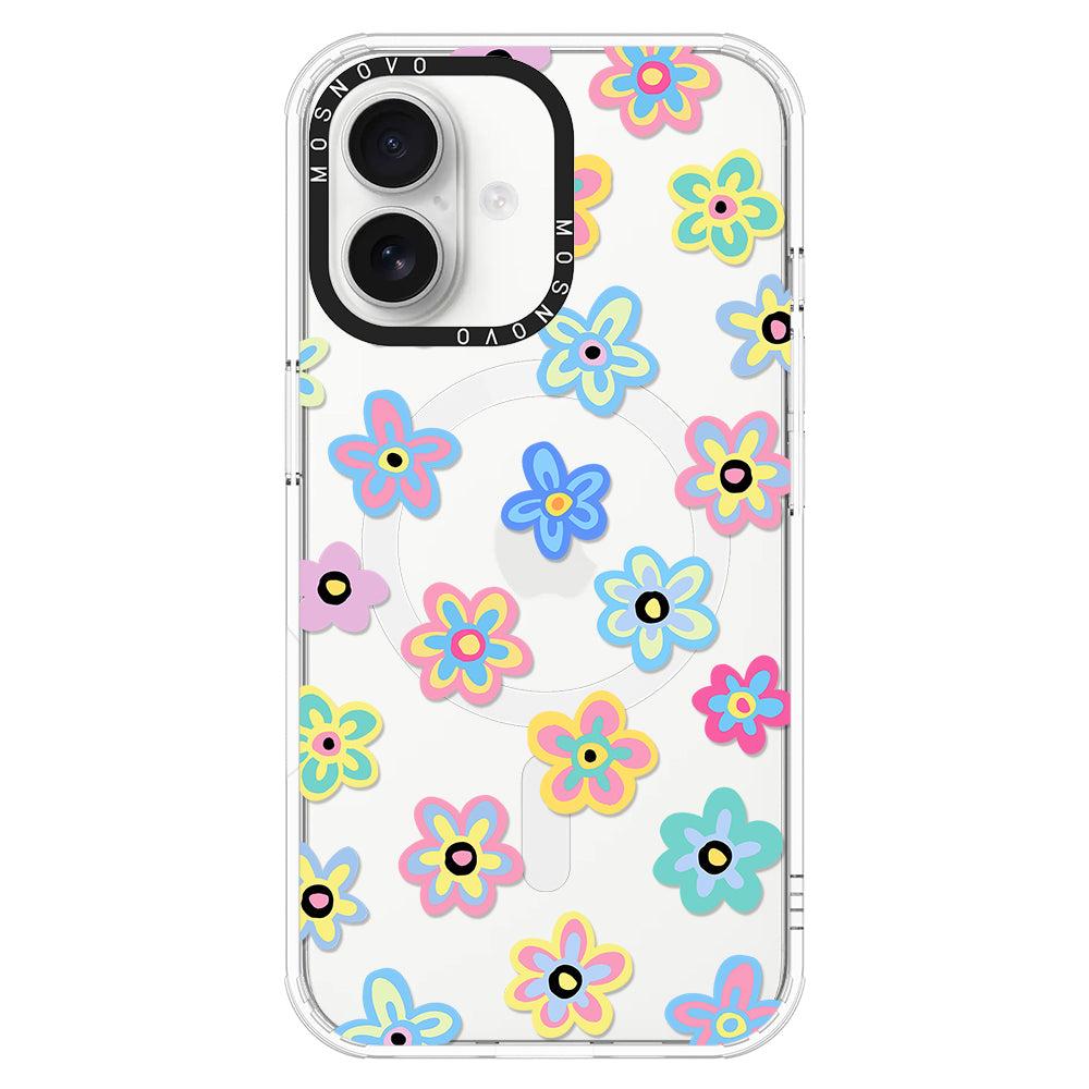 Groovy Flower Phone Case - iPhone 16 Case - MOSNOVO