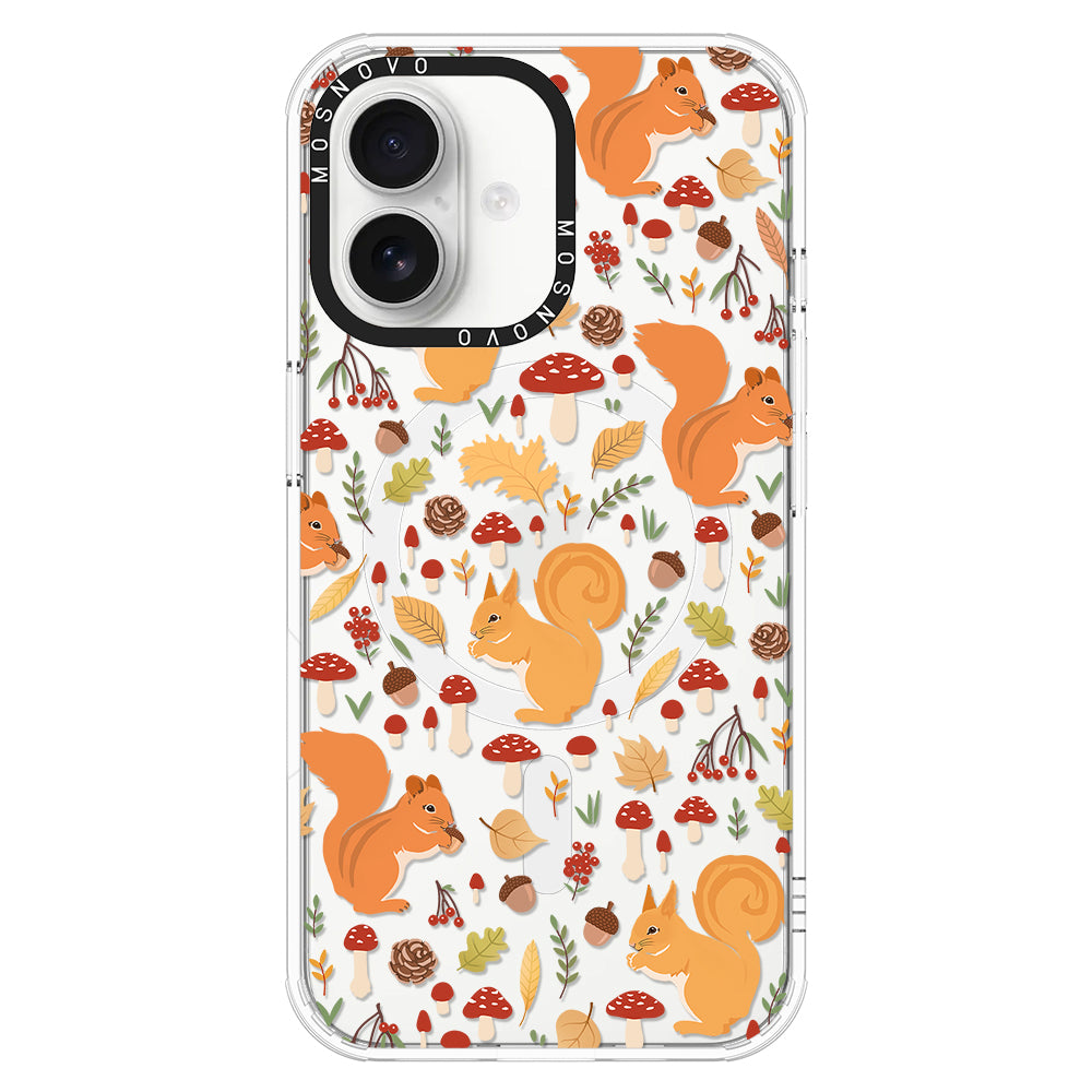 Autumn Squirrel Phone Case - iPhone 16 Case - MOSNOVO