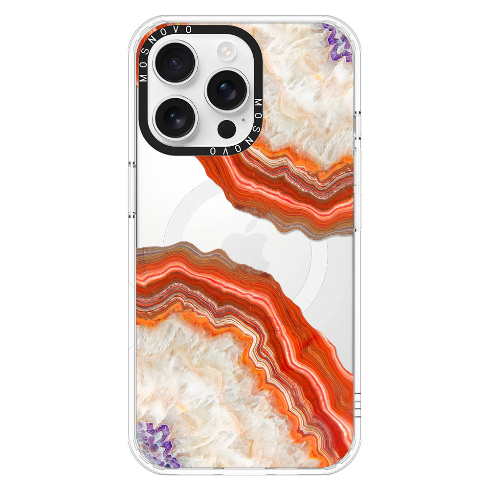 Agate Red Phone Case - iPhone 16 Pro Max Case - MOSNOVO