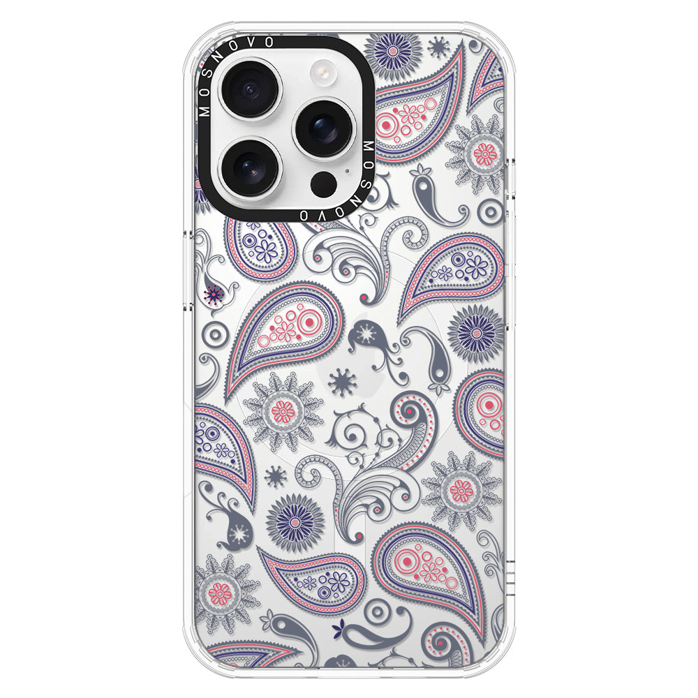 Paisley Phone Case - iPhone 16 Pro Max Case - MOSNOVO