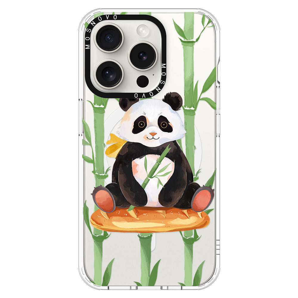 Bamboo Panda Phone Case - iPhone 16 Pro Max Case - MOSNOVO